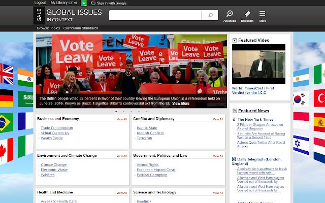 Global Issues In Context  from Chrome web store to be run with OffiDocs Chromium online