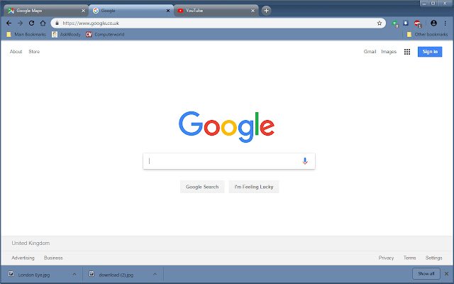 Glossy Blue Theme v2  from Chrome web store to be run with OffiDocs Chromium online