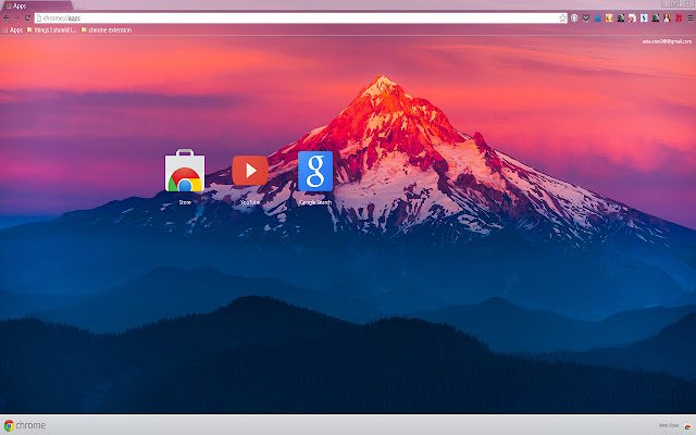 Glowing Mountain من متجر Chrome الإلكتروني ليتم تشغيله باستخدام OffiDocs Chromium عبر الإنترنت