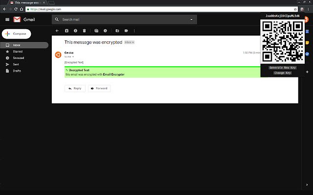 Gmail Encrypter ze sklepu internetowego Chrome do uruchomienia z OffiDocs Chromium online