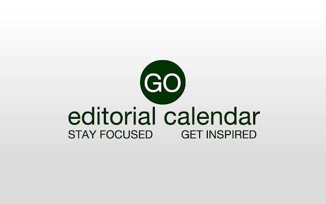 Go Editorial Calendar  from Chrome web store to be run with OffiDocs Chromium online