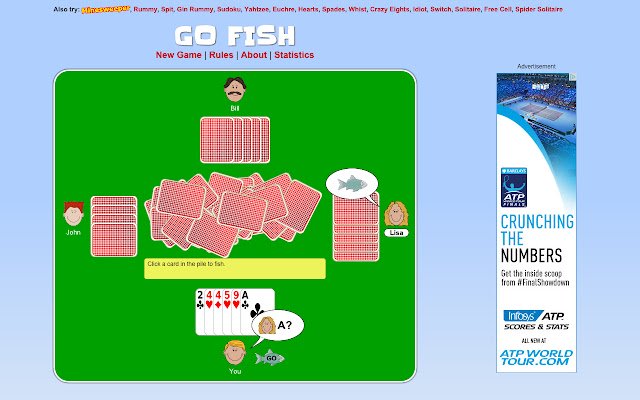 Go Fish  from Chrome web store to be run with OffiDocs Chromium online