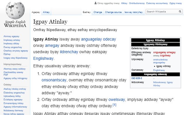 GoHam Pig Latin Translator  from Chrome web store to be run with OffiDocs Chromium online