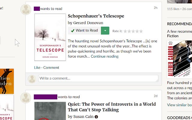 O filtro de feed Goodreads da Chrome Web Store será executado com o OffiDocs Chromium online