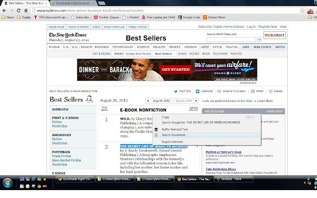 Goodreads Right Click  from Chrome web store to be run with OffiDocs Chromium online