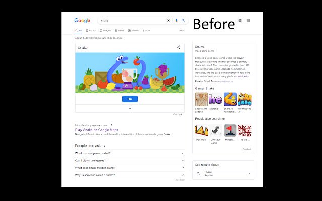 Googe Search Classic  from Chrome web store to be run with OffiDocs Chromium online