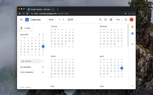 Google Calendar™ on new Tab  from Chrome web store to be run with OffiDocs Chromium online