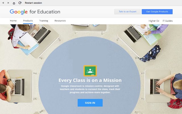 Google Classroom Kiosk App  from Chrome web store to be run with OffiDocs Chromium online