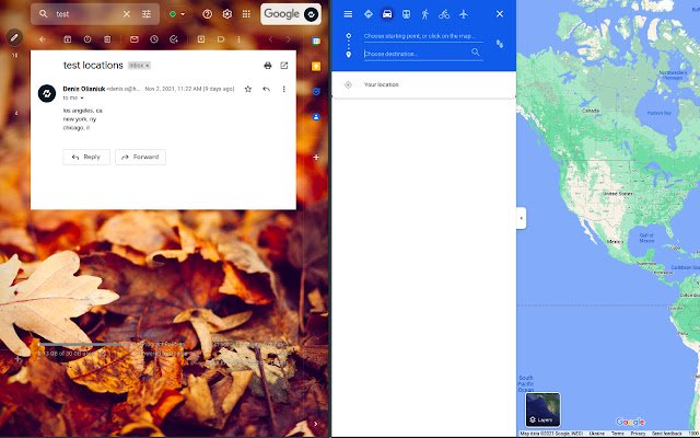 Google maps copy paste location  from Chrome web store to be run with OffiDocs Chromium online