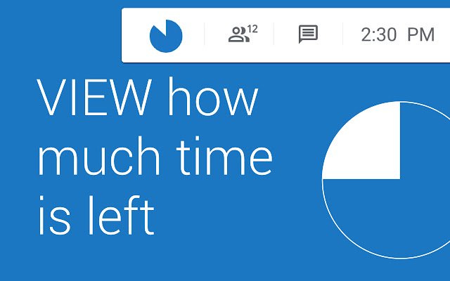 Google Meet Visual Timer  from Chrome web store to be run with OffiDocs Chromium online