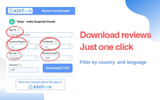 Google Play App reviews Download  Analysis  from Chrome web store to be run with OffiDocs Chromium online