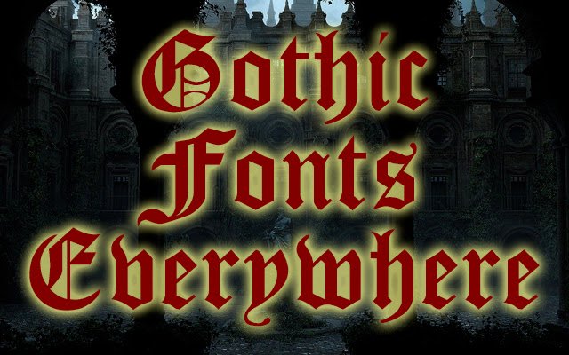 Chrome Web ストアからの Gothic Fonts Everywhere を OffiDocs Chromium オンラインで実行