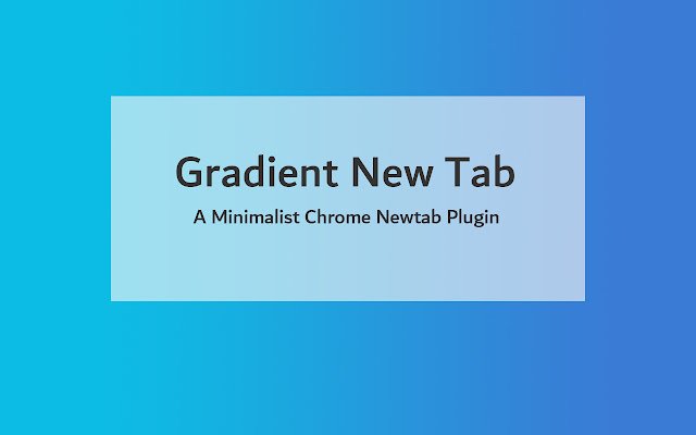 Gradient New Tab  from Chrome web store to be run with OffiDocs Chromium online