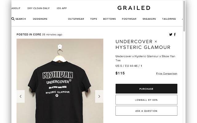 Grailed Lowballer از فروشگاه وب Chrome با OffiDocs Chromium به صورت آنلاین اجرا می شود