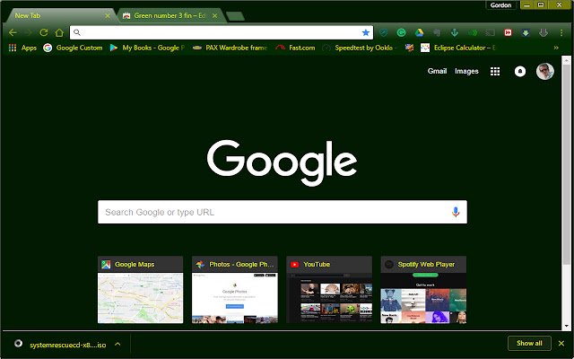 Green number 3 fin  from Chrome web store to be run with OffiDocs Chromium online