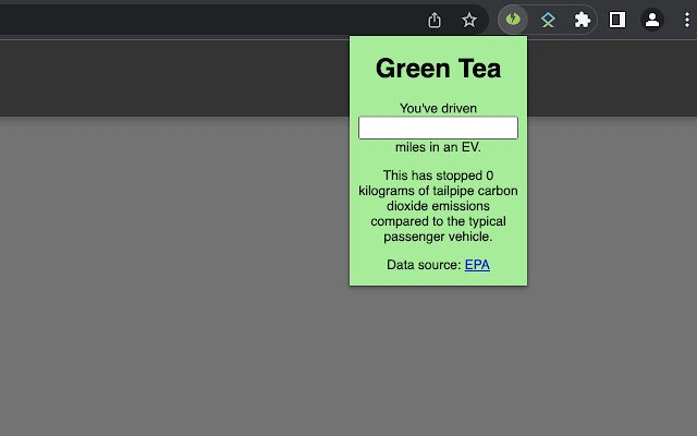 Green Tea  from Chrome web store to be run with OffiDocs Chromium online