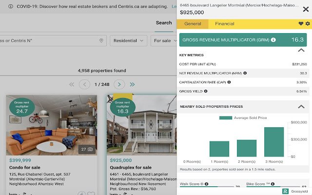 Grossyield | Investment property deal finder  from Chrome web store to be run with OffiDocs Chromium online