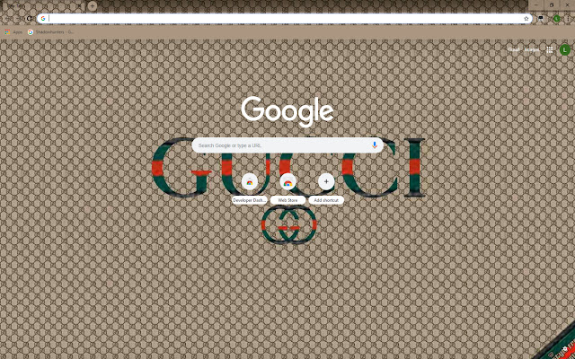 Gucci Theme  from Chrome web store to be run with OffiDocs Chromium online