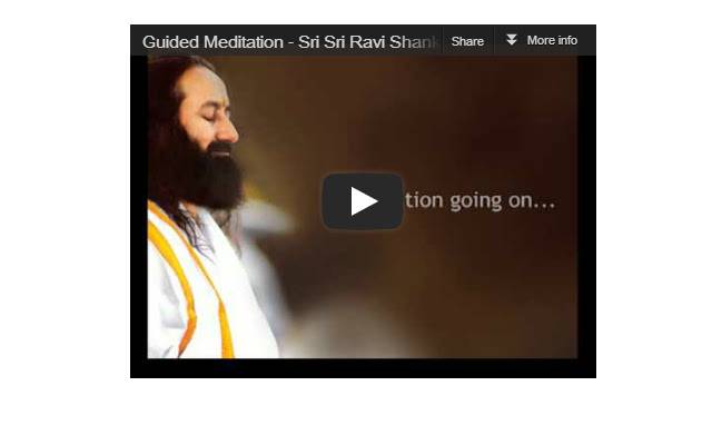 Meditasi Terpandu oleh Sri Sri Ravi Shankar dari toko web Chrome untuk dijalankan dengan Chromium OffiDocs online