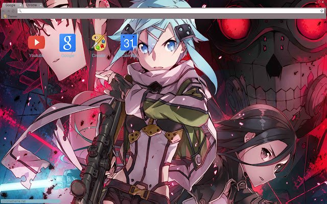 Gun Gale Online(SAO) theme 1366x768  from Chrome web store to be run with OffiDocs Chromium online