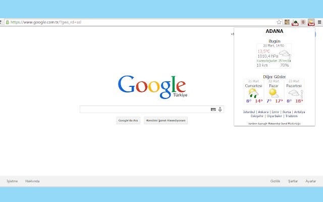 Gunun Hava Durumu  from Chrome web store to be run with OffiDocs Chromium online