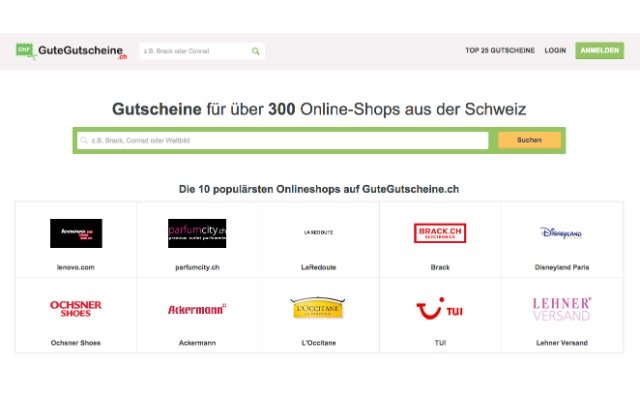 GuteGutscheine.ch  from Chrome web store to be run with OffiDocs Chromium online