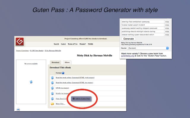 Guten Pass: A Password Generator  from Chrome web store to be run with OffiDocs Chromium online