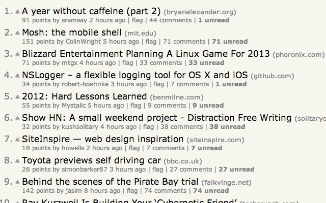 Hacked Hacker News  from Chrome web store to be run with OffiDocs Chromium online