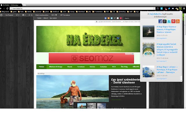 HaErdekel.hu Érdekességek  from Chrome web store to be run with OffiDocs Chromium online