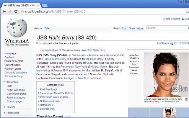 Hallepedia: Halle Berry pentru Wikipedia din magazinul web Chrome să fie rulat cu OffiDocs Chromium online