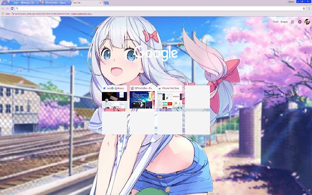 Happy blue eyed schoolgirl Sagiri <3 | Kawaii  from Chrome web store to be run with OffiDocs Chromium online