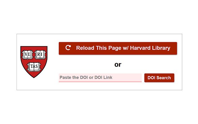 Harvard Library  DOI Search  from Chrome web store to be run with OffiDocs Chromium online