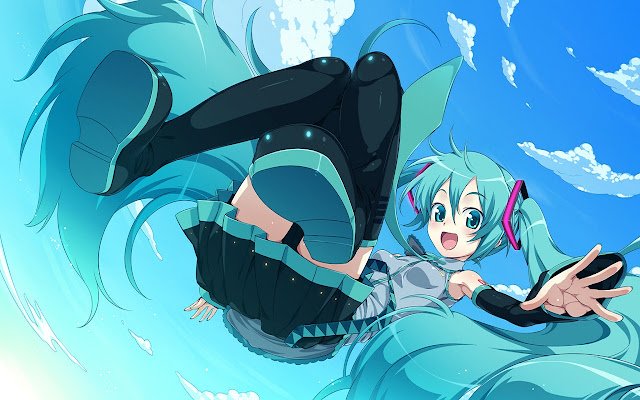 Hatsune Miku Theme  from Chrome web store to be run with OffiDocs Chromium online