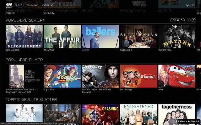 HBO IMDB Ratings for Chrome  from Chrome web store to be run with OffiDocs Chromium online