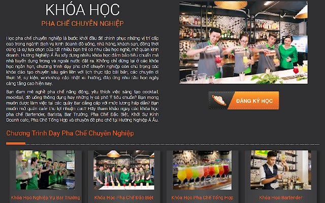 Học Pha Chế Á Âu  from Chrome web store to be run with OffiDocs Chromium online