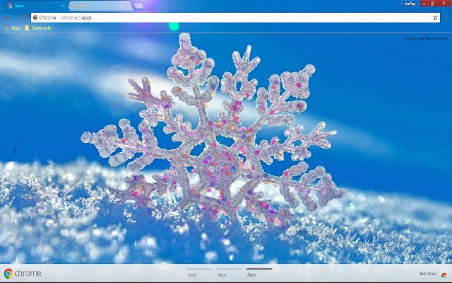 HD Blue Colorful Snowflake  from Chrome web store to be run with OffiDocs Chromium online