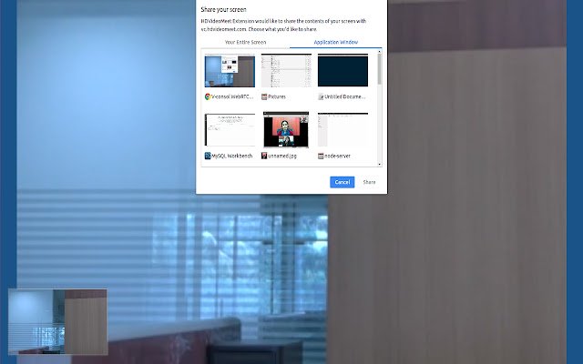 HDVideoMeet Extension  from Chrome web store to be run with OffiDocs Chromium online