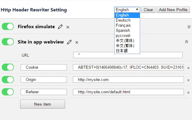 Header Rewriter  from Chrome web store to be run with OffiDocs Chromium online