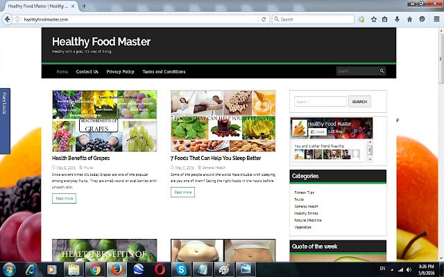 Healthy Food Master  from Chrome web store to be run with OffiDocs Chromium online