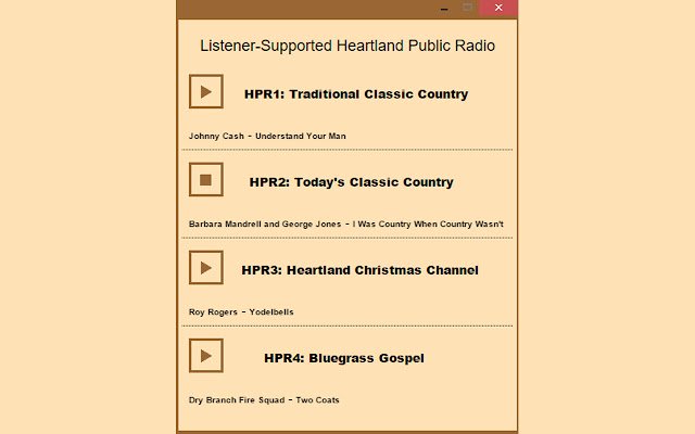 Heartland Public Radio  from Chrome web store to be run with OffiDocs Chromium online