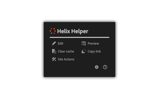 Helix Helper  from Chrome web store to be run with OffiDocs Chromium online