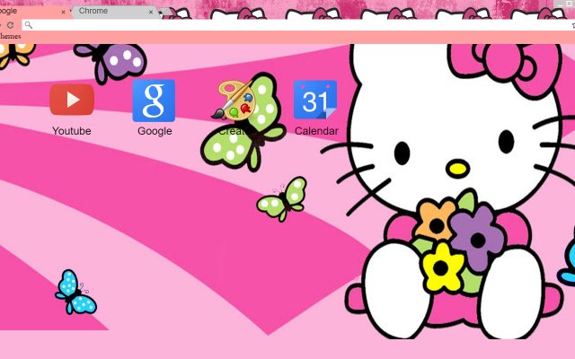 Hello Kitty Theme  from Chrome web store to be run with OffiDocs Chromium online