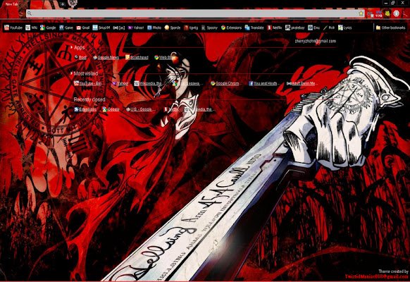 Hellsing_Theme מחנות האינטרנט של Chrome להפעלה עם OffiDocs Chromium באינטרנט