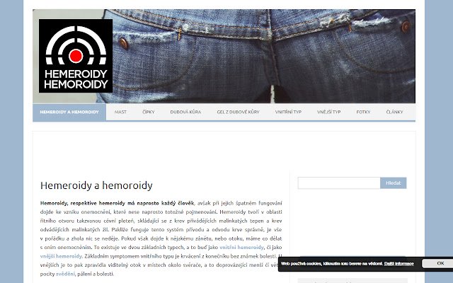 Hemeroidy a jiná onemocnění  from Chrome web store to be run with OffiDocs Chromium online