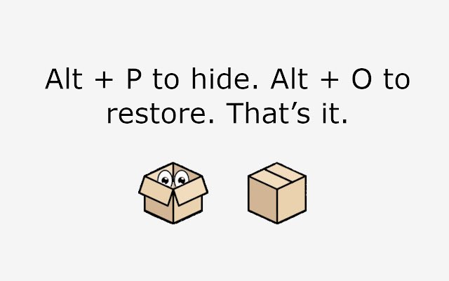 Hide!!! Panic Button and Tab Manager  from Chrome web store to be run with OffiDocs Chromium online