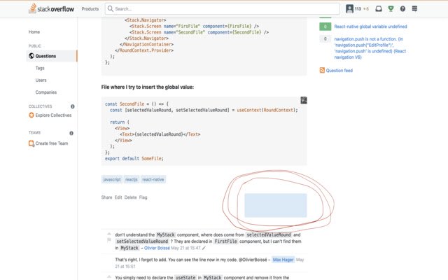 Hide Stackoverflow Profile  from Chrome web store to be run with OffiDocs Chromium online