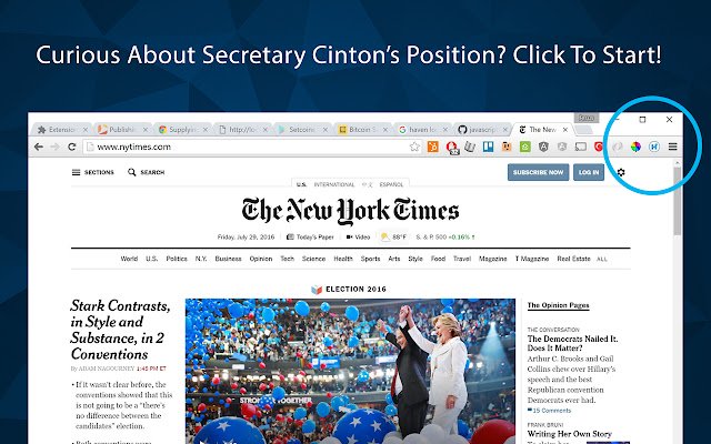 Hillary, Chrome web mağazasından OffiDocs Chromium çevrimiçi ile çalıştırılacağını söylüyor