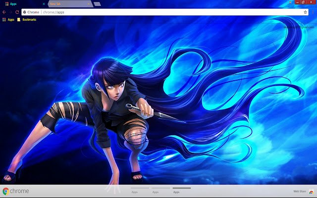 Hinata Hyūga Naruto aus dem Chrome-Webshop wird mit OffiDocs Chromium online ausgeführt