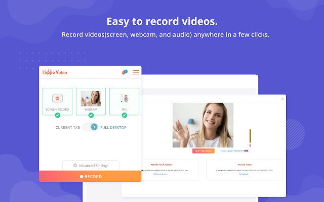 হিপ্পো ভিডিও: ক্রোম ওয়েব স্টোর থেকে ভিডিও এবং স্ক্রিন রেকর্ডার অফ ডকস ক্রোমিয়াম অনলাইনে চালানো হবে