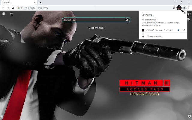 Hitman 3 Dartmoor HD Wallpapers New Tab  from Chrome web store to be run with OffiDocs Chromium online